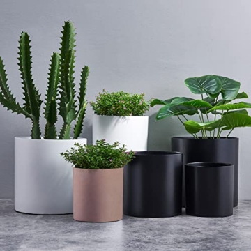 FaithLand 12 Inch Terracotta Plant Pot with Drainage