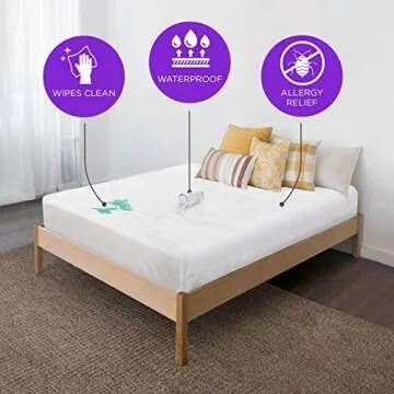 ShopBedding Plastic Mattress Protector - Heavy Duty, Twin XL Size Fitted Vinyl - Plastic Mattress Cover, Rubber Sheets for Bedwetting Adult or Child, 100% Waterproof Sheets for Bed - Blissford