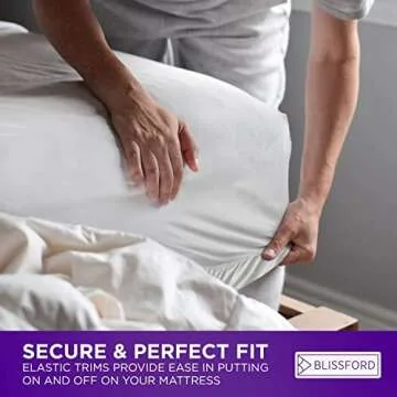 ShopBedding Plastic Mattress Protector - Heavy Duty, Twin XL Size Fitted Vinyl - Plastic Mattress Cover, Rubber Sheets for Bedwetting Adult or Child, 100% Waterproof Sheets for Bed - Blissford