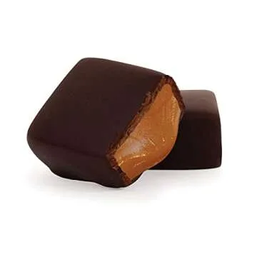 Cocomels Chocolate-Covered Vanilla Coconut Milk Caramel Squares, Organic Vegan Candy, Vanilla (15 Packs of 2)