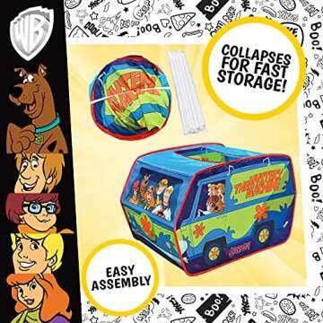 Scooby Doo Mystery Machine Tent – Kids Pop Up Play Tent | Scooby Doo Toy