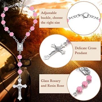 Elegant Konohan Car Rosaries - Spiritual Accessories for Your Vehicle!