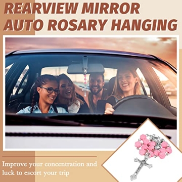 Elegant Konohan Car Rosaries - Spiritual Accessories for Your Vehicle!