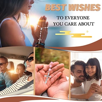 Elegant Konohan Car Rosaries - Spiritual Accessories for Your Vehicle!