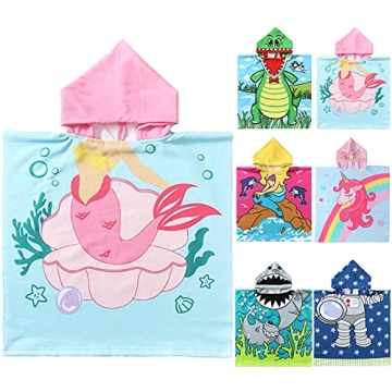 NovForth Kids Hooded Bath Towel for Toddlers, Fun Designs