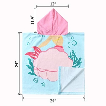 NovForth Kids Hooded Bath Towel for Toddlers, Fun Designs