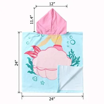 NovForth Kids Hooded Bath Towel for Toddlers, Fun Designs
