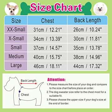 CHBORCHICEN Small Dog Sweaters Knitted Pet Cat Sweater Warm Dog Sweatshirt Dog Winter Clothes Kitten Puppy Sweater (Medium, Grey)