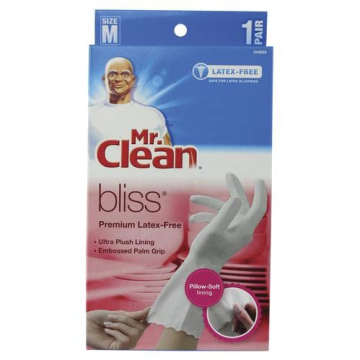 Mr. Clean Premium Latex-Free Gloves – Comfortable & Durable (Pack of 2)