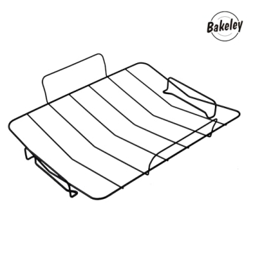 Bakeley Nonstick Roasting Pan with V Rack for Perfect Turkey