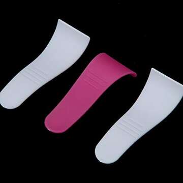 ccHuDE 20 Pcs Hair Removal Spatulas Sticks, Plastic Mask Scraper Waxing Applicator Depilatory Creams...