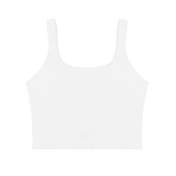 REORIA Women's Summer Sexy Basic Sleeveless Square Neck Fitted Seamless Yoga Cropped Tank Cute Crop Tops White Medium