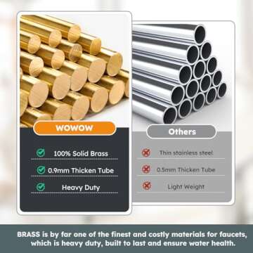 WOWOW Pot Filler Faucet Matte Black Commercial Wall Mount Stove Faucet, Brass Pot Filler Folding Faucet Over Stove, Kitchen Pot Faucet with Double Joint Swing Arms