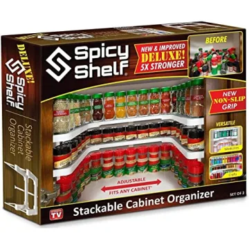 Spicy Shelf Deluxe Expandable 2-Tier Spice Rack Organizer