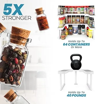Spicy Shelf Deluxe Expandable 2-Tier Spice Rack Organizer