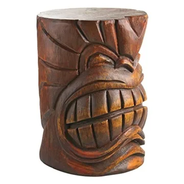 Design Toscano Tiki Face Kanaloa Side Table for all Outdoors