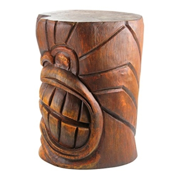 Design Toscano Tiki Face Kanaloa Side Table for all Outdoors