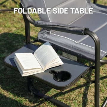 TIMBER RIDGE Camping Chair with Cooler and Side Table