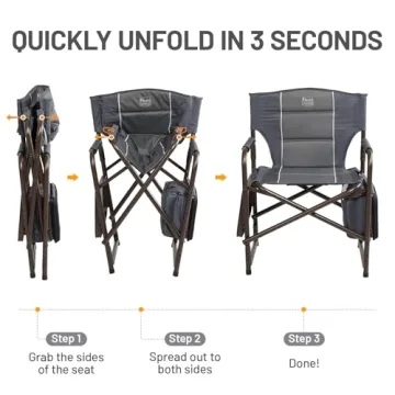 TIMBER RIDGE Camping Chair with Cooler and Side Table