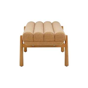 Tov Furniture Julianna Sunflower Yellow Heavy Linen Bench