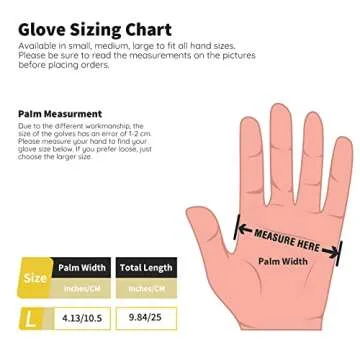 Segbeauty 20 Count Hair Dye Gloves, Large Black Reusable Rubber Gloves for Hair Styling, Powder Free...