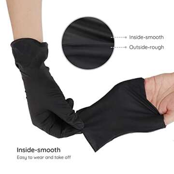 Segbeauty Hair Dye Gloves - Large, Reusable Rubber