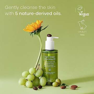PURITO From Green Cleansing Oil Original, 6.76 fl.oz / 200ml, Gentle Cleansing Oil for Face, Cruelty...