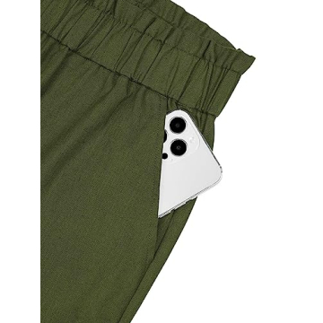 Stylish NIMIN Women's Casual High Waist Pants with Pockets