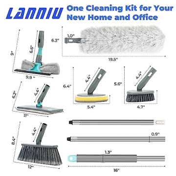 Complete Broom Mop Set with Extensions for Home RV