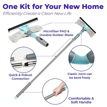 Complete Broom Mop Set with Extensions for Home RV