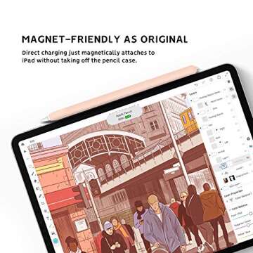 Cute Ear Case Silicone Skin Cover for Apple Pencil 2nd Generation, and Protective Nib Cover Accessories Compatible with iPad Pro 11 12.9 inch,Pink