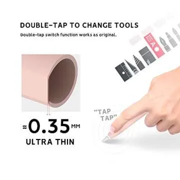 Cute Ear Case Silicone Skin Cover for Apple Pencil 2nd Generation, and Protective Nib Cover Accessories Compatible with iPad Pro 11 12.9 inch,Pink