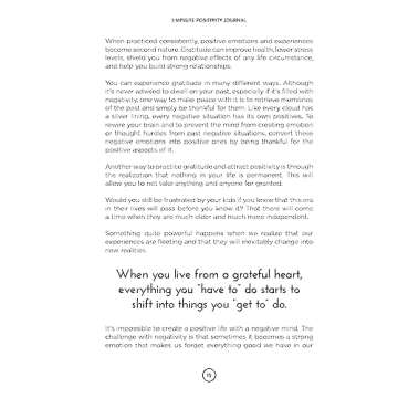 3 Minute Positivity Journal for Mindful Living