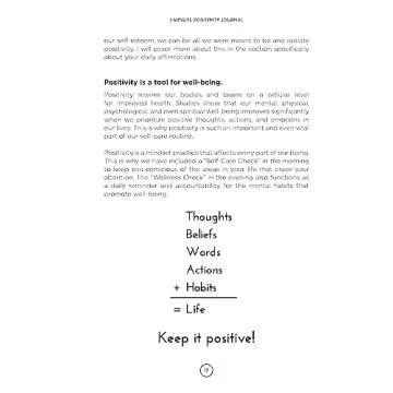 3 Minute Positivity Journal for Mindful Living