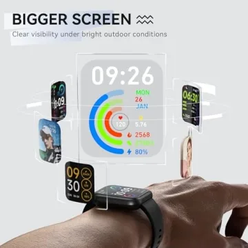 Smart Watches with 1.83'' Touch Screen & Bluetooth Calls