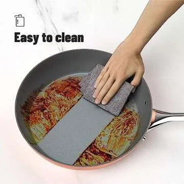 COOKSMARK 10-Piece Induction Cookware Set for Healthy Cooking