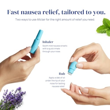 Allclair Herbal Inhaler - Fast Nausea Relief Anytime - Pack of 2