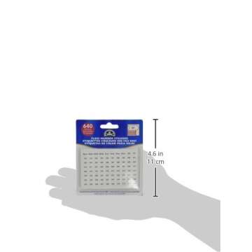 DMC 6103 Floss Number Stickers, 630-Stickers (2 Pack)