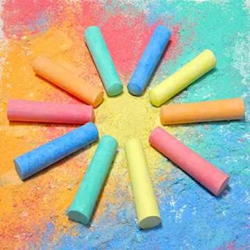 JOYIN 60 PCS Jumbo Sidewalk Chalk Set for Kids