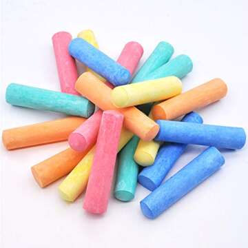 JOYIN 60 PCS Jumbo Sidewalk Chalk Set for Kids
