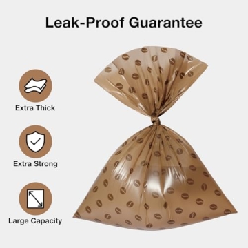 VETRESKA Eco-Friendly Coffee Scented Dog Poop Bags with Holder
