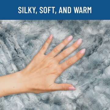 Everlasting Comfort Faux Fur Throw Blanket - Soft, Fluffy, Fuzzy, Plush, Thick, Minky Throws