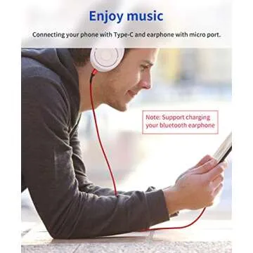 JSAUX USB C to Micro USB Cable - Durable 6.6FT Charger