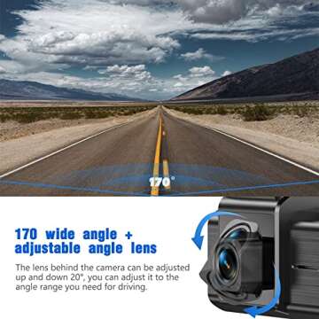 Vlokda 2K Dash Camera with Wi-Fi and Night Vision