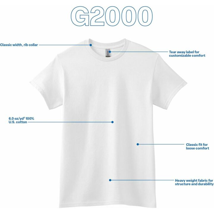 Gildan Ultra Cotton T-Shirt G2000 Multipack - Quality Fit