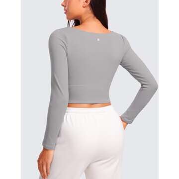 Comfortable Long Sleeve Crop Top for Women
