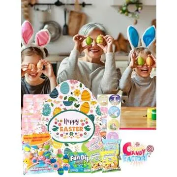 Easter Snack Egg Shape Box with Sweet Delights for All