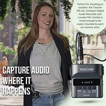 Tascam DR-10L Audio Recorder Bundle for Professionals