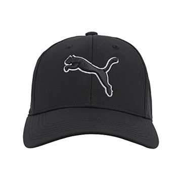 PUMA Evercat Dillon Stretch Fit Baseball Cap - Black/Silver Large-XL