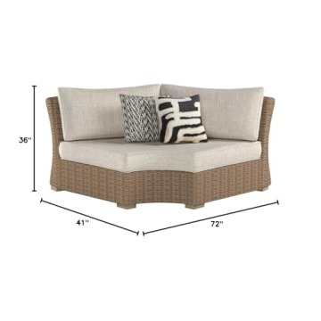 Ashley Beachcroft Curved Corner Chair for Outdoor Comfort